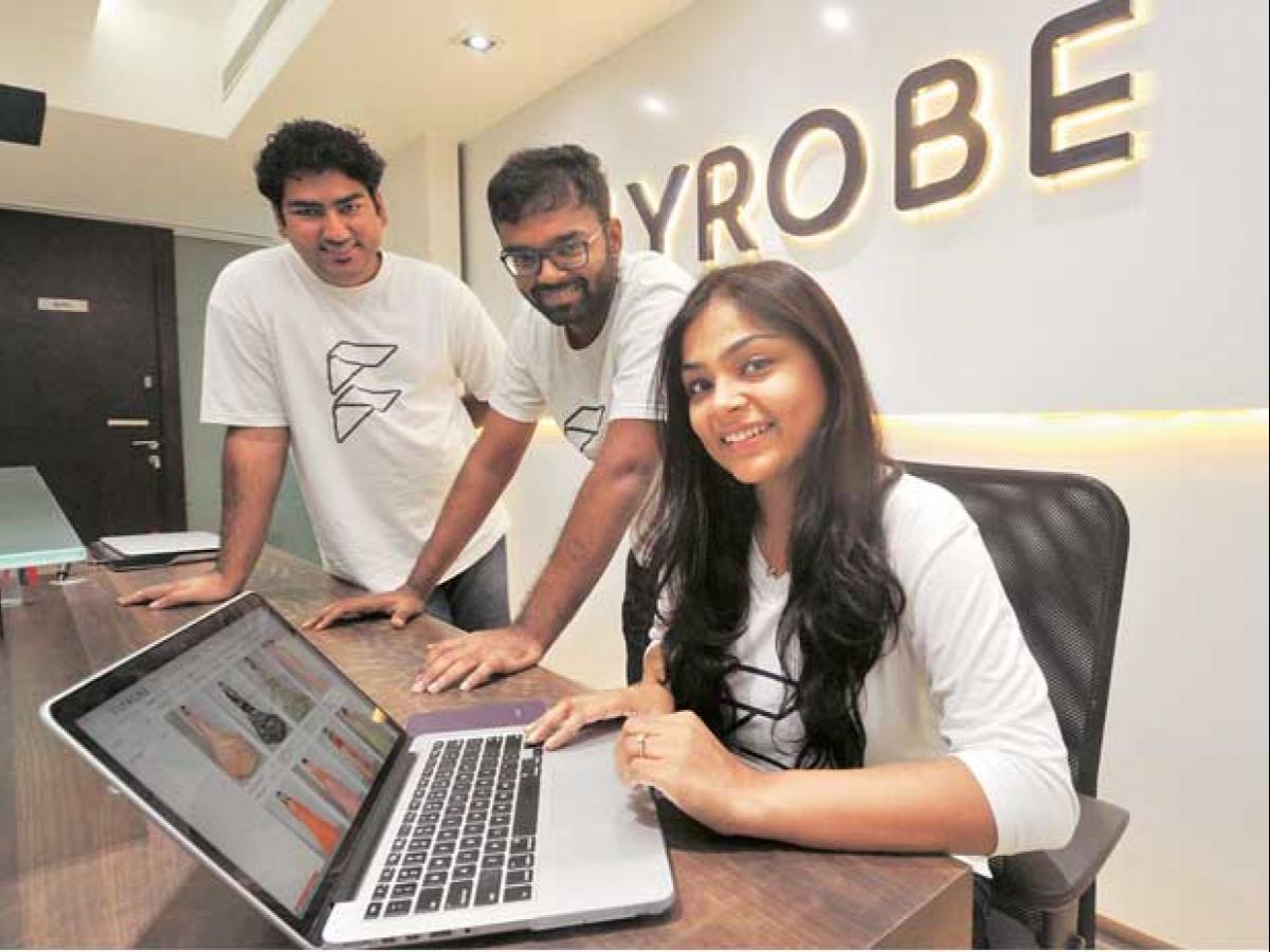 Flyrobe Founders Shreya Mishra Pranay Surana and Tushar