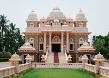 The Universal Temple at the Ramakrishna monastery in the Mylapore area of Chennai.