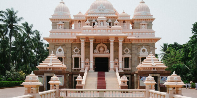 The Universal Temple at the Ramakrishna monastery in the Mylapore area of Chennai.