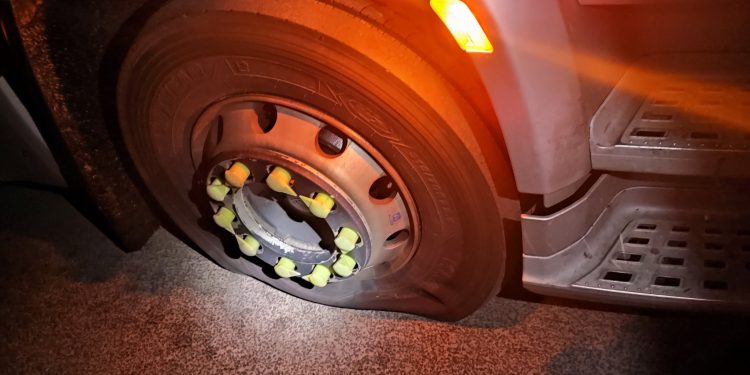 tyre puncture